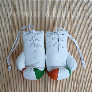 Ireland Flag Mini Boxing Gloves Car Rear View Mirror Decor - Image 3