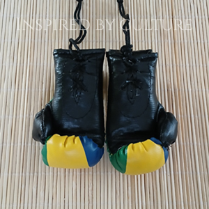 Saint Vincent SVG Flag Mini Boxing Gloves Car Rear View Mirror Decor - Image 3